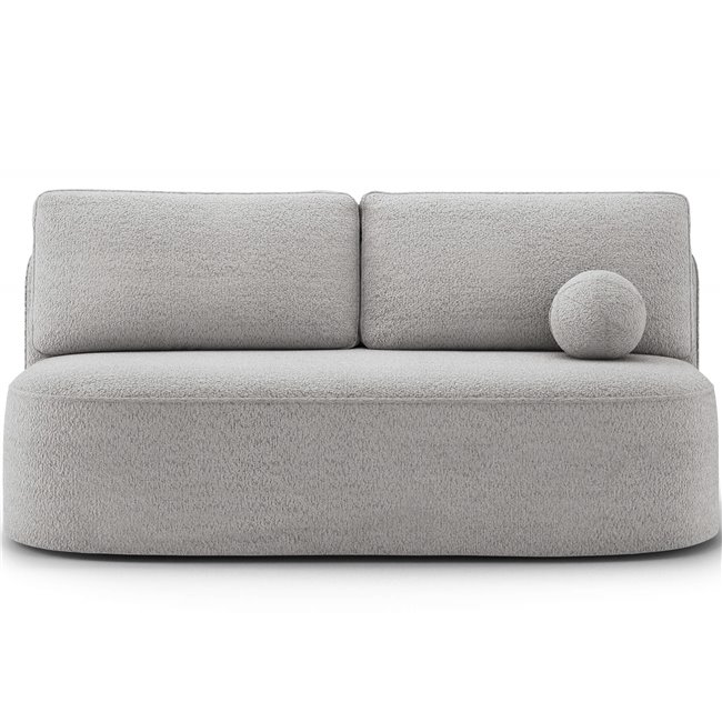 Sofa bed Eliana, sleeping function, Royal 04, boucle, grey, H93x193x96cm