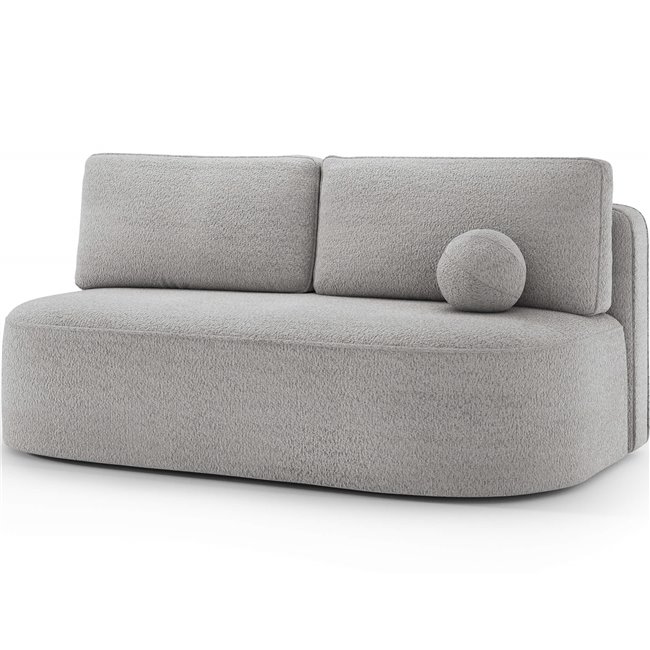 Sofa bed Eliana, sleeping function, Royal 04, boucle, grey, H93x193x96cm