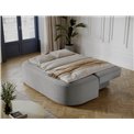 Sofa bed Eliana, sleeping function, Royal 04, boucle, grey, H93x193x96cm