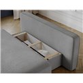 Sofa bed Eliana, sleeping function, Royal 04, boucle, grey, H93x193x96cm