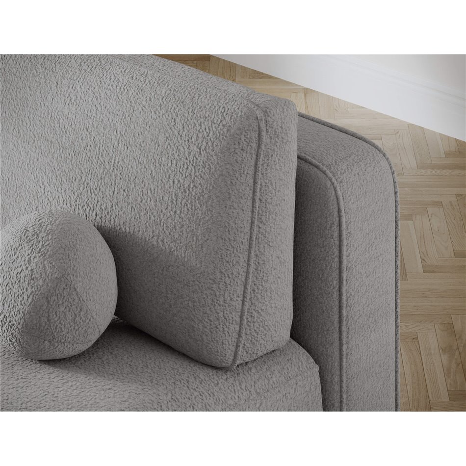 Sofa bed Eliana, sleeping function, Royal 04, boucle, grey, H93x193x96cm