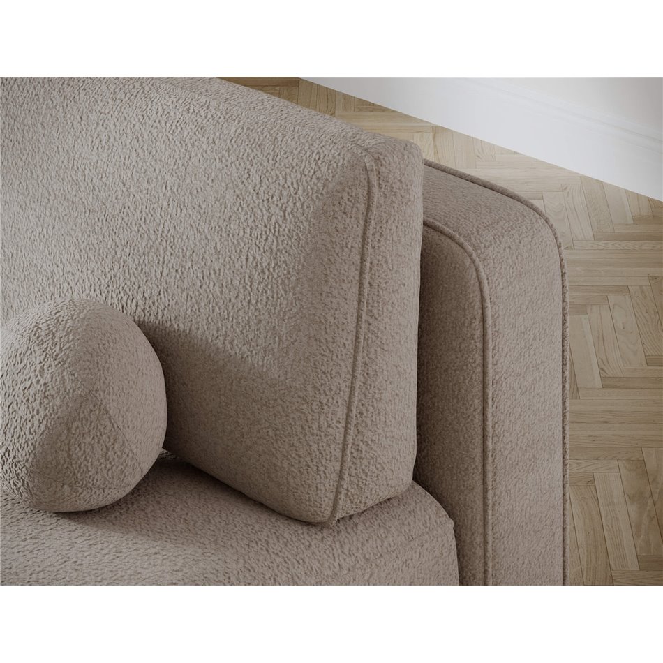 Sofa bed Eliana, sleeping function, Royal 18, boucle, beige, H93x193x96cm