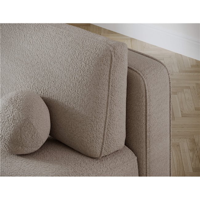 Sofa bed Eliana, sleeping function, Royal 18, boucle, beige, H93x193x96cm