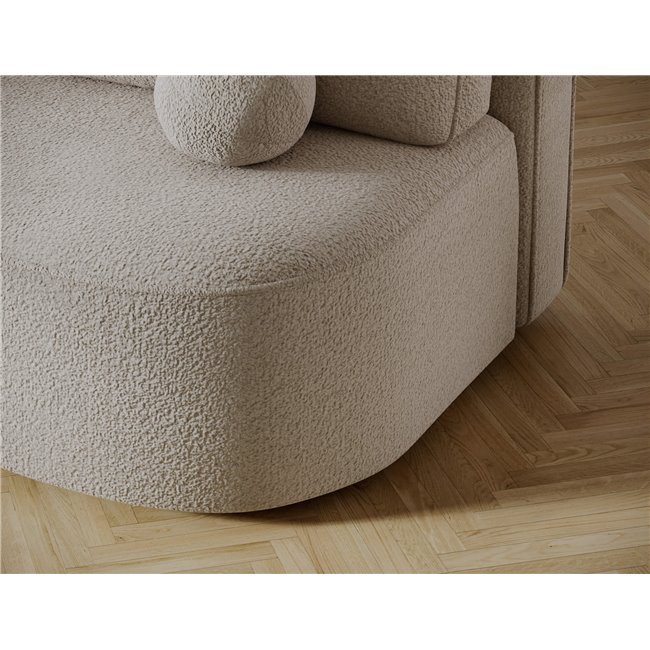Sofa bed Eliana, sleeping function, Royal 18, boucle, beige, H93x193x96cm