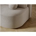 Sofa bed Eliana, sleeping function, Royal 18, boucle, beige, H93x193x96cm