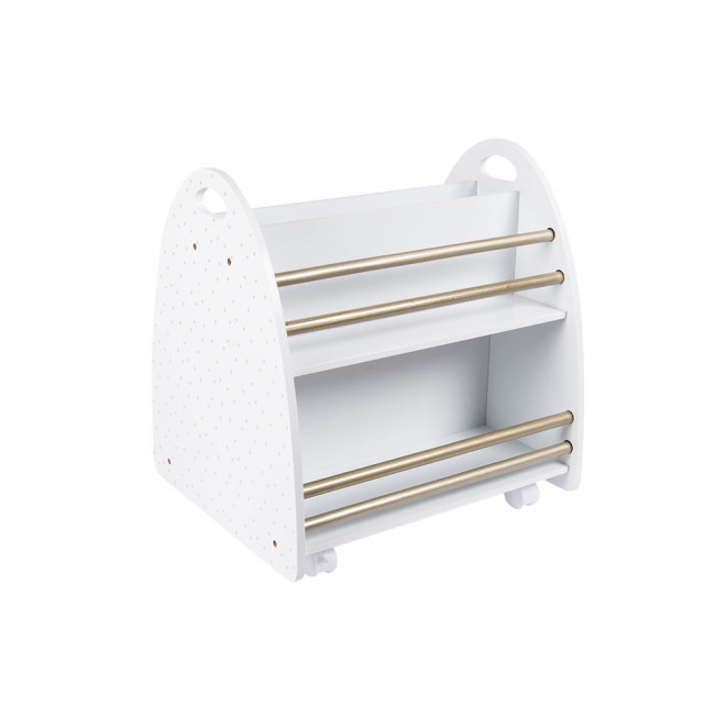 Bookcase with wheels, H50x48x40cm