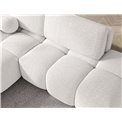 Corner sofa Elittario L, sleeping function, Royal 01, boucle, white, H95x227x170cm