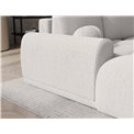 Corner sofa Elittario L, sleeping function, Royal 01, boucle, white, H95x227x170cm