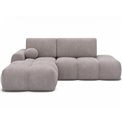 Corner sofa Elittario L, sleeping function, Modullo 03, grey, H95x227x170cm