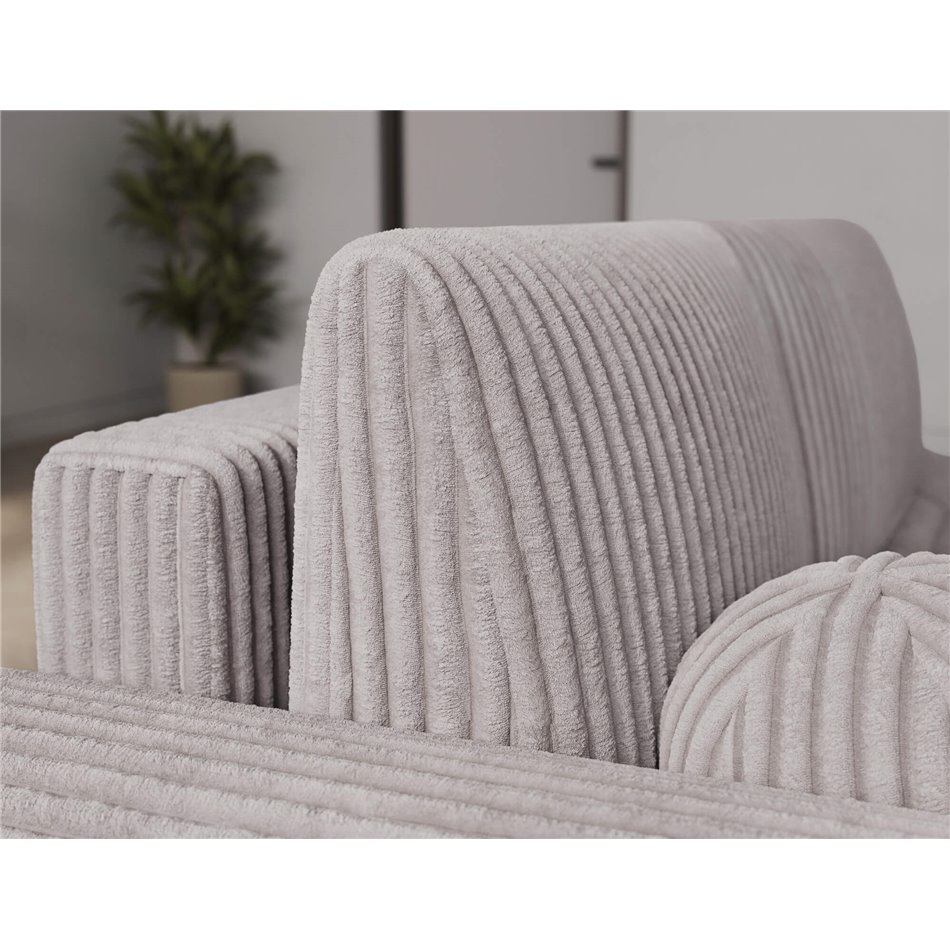 Corner sofa Elittario L, sleeping function, Modullo 03, grey, H95x227x170cm