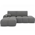 Corner sofa Elittario L, sleeping function, Royal 04, boucle, grey, H95x227x170cm
