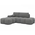 Corner sofa Elittario L, sleeping function, Royal 04, boucle, grey, H95x227x170cm