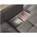 Corner sofa Elittario L, sleeping function, Royal 04, boucle, grey, H95x227x170cm