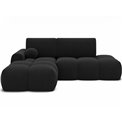 Corner sofa Elittario L, sleeping function, Royal 05, boucle, dark grey, H95x227x170cm