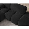 Corner sofa Elittario L, sleeping function, Royal 05, boucle, dark grey, H95x227x170cm