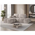 Corner sofa Elittario L, sleeping function, Royal 18, boucle, beige, H95x227x170cm