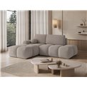 Corner sofa Elittario L, sleeping function, Royal 18, boucle, beige, H95x227x170cm