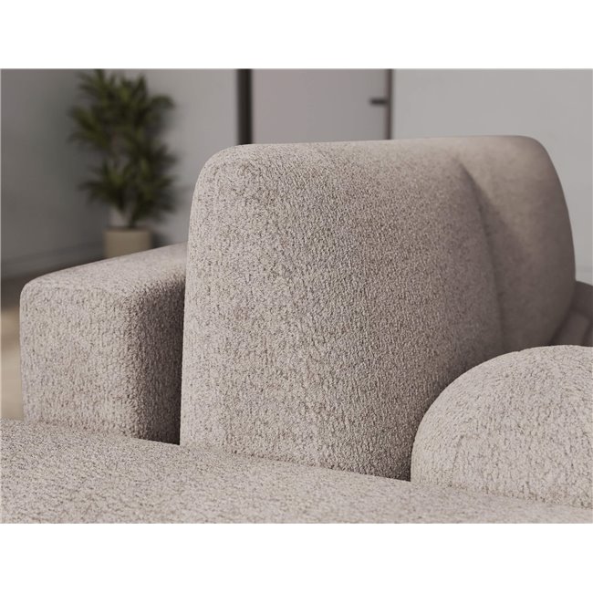Corner sofa Elittario L, sleeping function, Royal 18, boucle, beige, H95x227x170cm