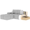 Corner sofa Elittario L, sleeping function, Royal 18, boucle, beige, H95x227x170cm