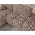 Corner sofa Elittario L, sleeping function, Modullo 20, light brown, H95x227x170cm