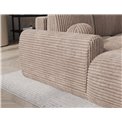 Corner sofa Elittario L, sleeping function, Modullo 20, light brown, H95x227x170cm