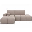 Corner sofa Elittario L, sleeping function, Xillar 20, light brown, H95x227x170cm
