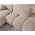 Corner sofa Elittario L, sleeping function, Xillar 20, light brown, H95x227x170cm