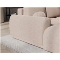 Corner sofa Elittario L, sleeping function, Xillar 20, light brown, H95x227x170cm