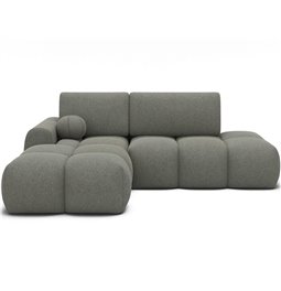 Corner sofa Elittario L, sleeping function, Xillar 100, green, H95x227x170cm