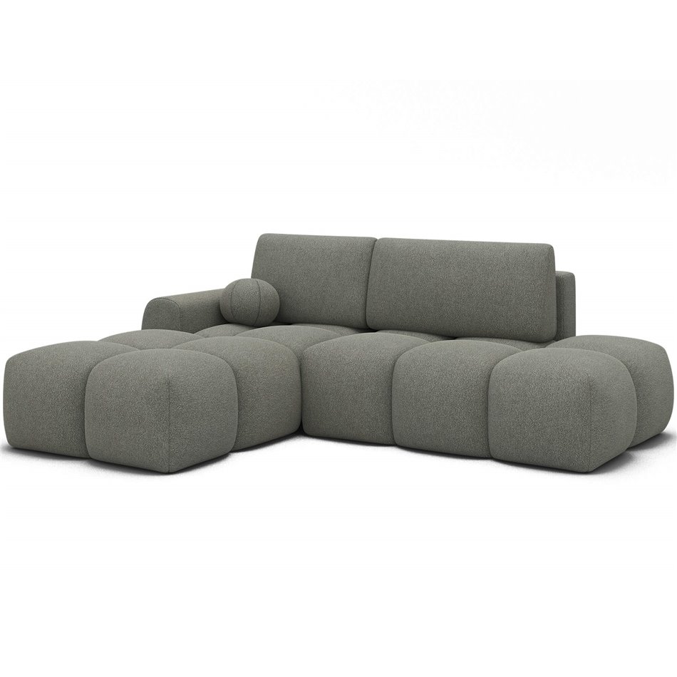 Corner sofa Elittario L, sleeping function, Xillar 100, green, H95x227x170cm