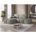 Corner sofa Elittario L, sleeping function, Xillar 100, green, H95x227x170cm