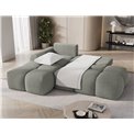 Corner sofa Elittario L, sleeping function, Xillar 100, green, H95x227x170cm