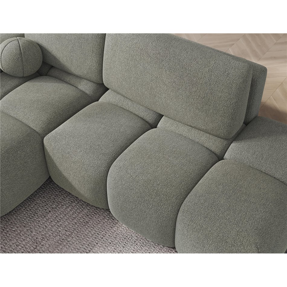 Corner sofa Elittario L, sleeping function, Xillar 100, green, H95x227x170cm