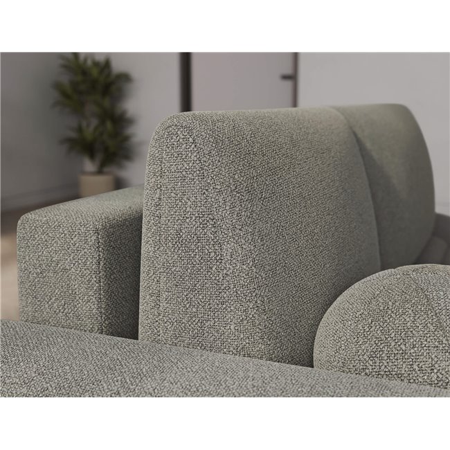 Corner sofa Elittario L, sleeping function, Xillar 100, green, H95x227x170cm