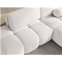 Corner sofa Elittario R, sleeping function, Royal 01, boucle, white, H95x227x170cm
