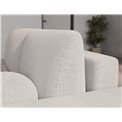 Corner sofa Elittario R, sleeping function, Royal 01, boucle, white, H95x227x170cm