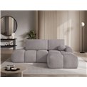 Corner sofa Elittario R, sleeping function, Modullo 03, grey, H95x227x170cm
