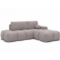 Corner sofa Elittario R, sleeping function, Modullo 03, grey, H95x227x170cm