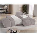 Corner sofa Elittario R, sleeping function, Modullo 03, grey, H95x227x170cm