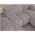 Corner sofa Elittario R, sleeping function, Modullo 03, grey, H95x227x170cm