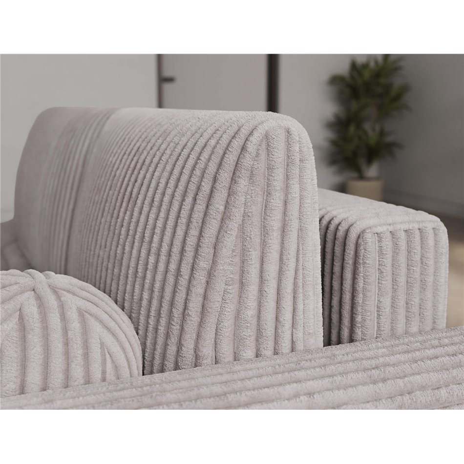 Corner sofa Elittario R, sleeping function, Modullo 03, grey, H95x227x170cm