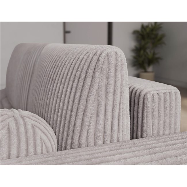 Corner sofa Elittario R, sleeping function, Modullo 03, grey, H95x227x170cm