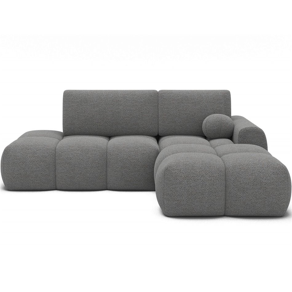 Corner sofa Elittario R, sleeping function, Royal 04, grey, H95x227x170cm