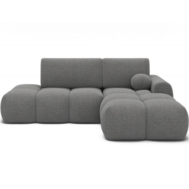 Corner sofa Elittario R, sleeping function, Royal 04, grey, H95x227x170cm