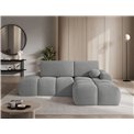Corner sofa Elittario R, sleeping function, Royal 04, grey, H95x227x170cm