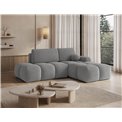Corner sofa Elittario R, sleeping function, Royal 04, grey, H95x227x170cm