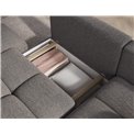 Corner sofa Elittario R, sleeping function, Royal 04, grey, H95x227x170cm