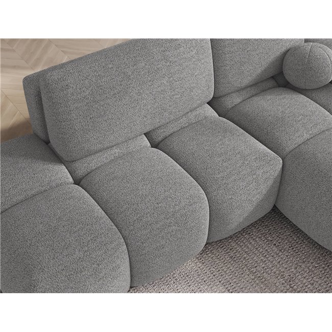 Corner sofa Elittario R, sleeping function, Royal 04, grey, H95x227x170cm