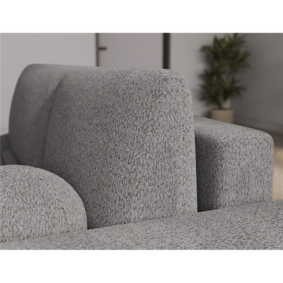 Corner sofa Elittario R, sleeping function, Royal 04, grey, H95x227x170cm