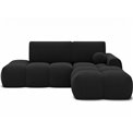 Corner sofa Elittario R, sleeping function, Royal 05, boucle, dark grey, H95x227x170cm